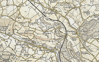 Old map of Green Moor in 1903