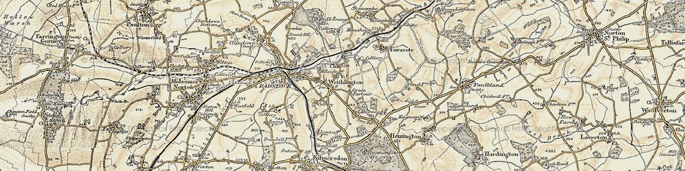 Old map of Green Parlour in 1899