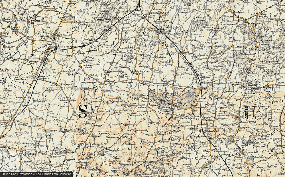 Old Map of Green Street, 1898 in 1898