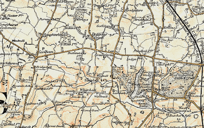 Old map of Green Street in 1898