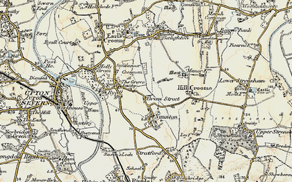 Old map of Green Street in 1899-1901