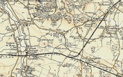 Old map of Westwood in 1897-1898