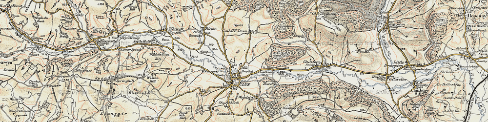 Old map of Green, The in 1901-1903
