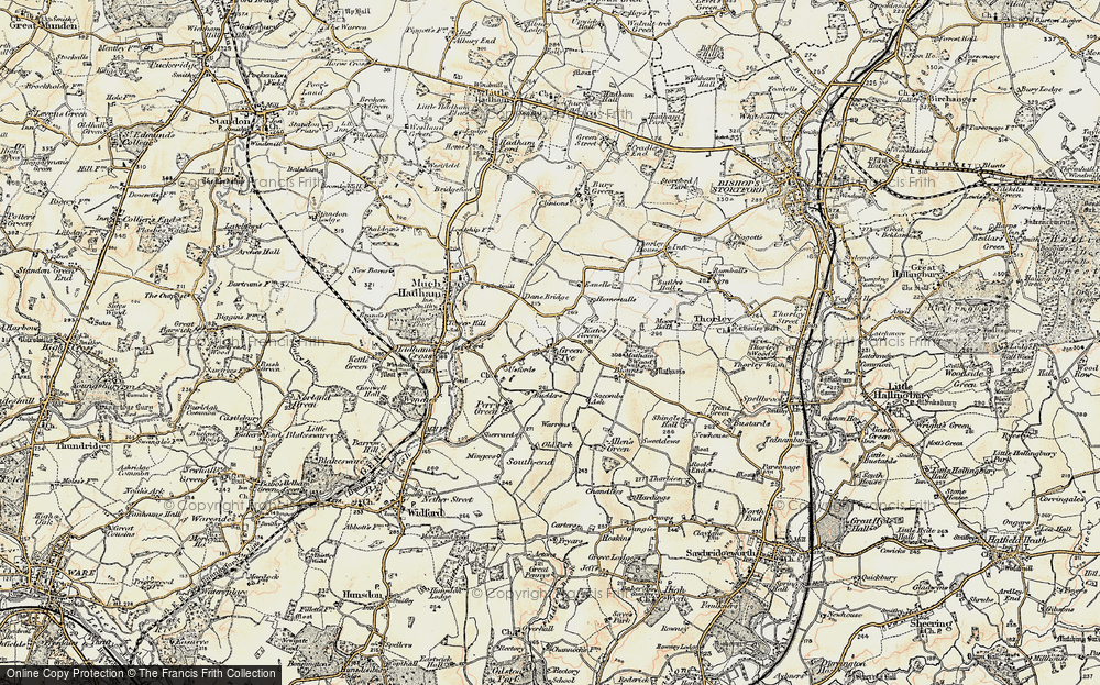Old Map of Green Tye, 1898-1899 in 1898-1899