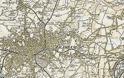 Old map of Greenacres in 1903
