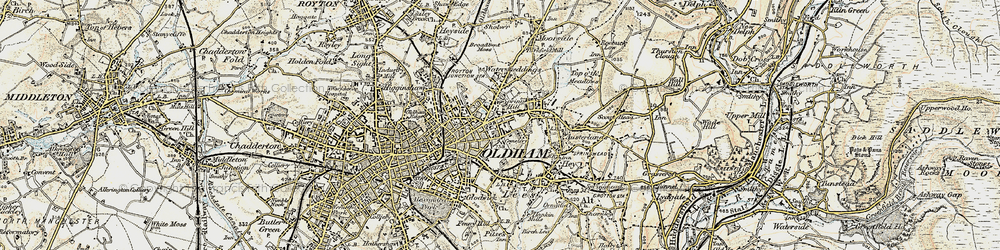 Old map of Greenacres in 1903