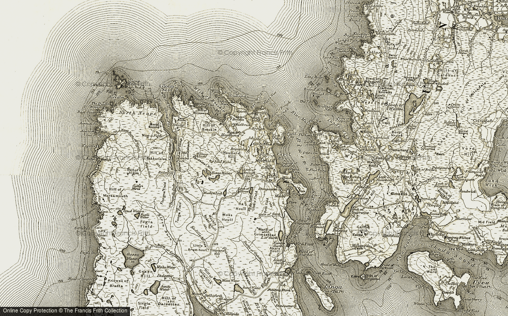 Old Map of Historic Map covering Braeside in 1912