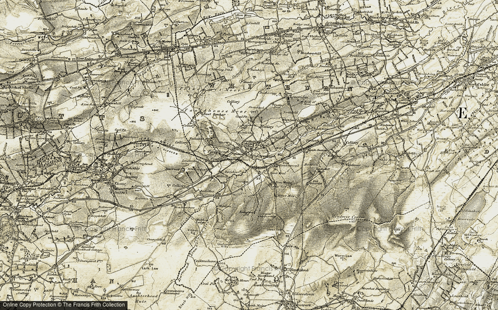 Old Map of Greenburn, 1904-1905 in 1904-1905