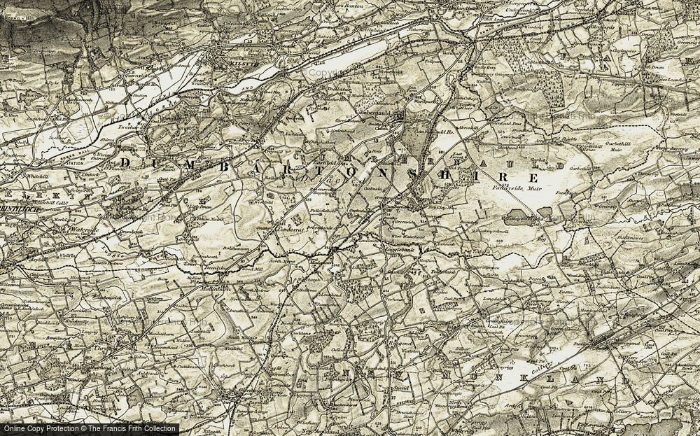 Old Map of Greenfaulds, 1904-1905 in 1904-1905