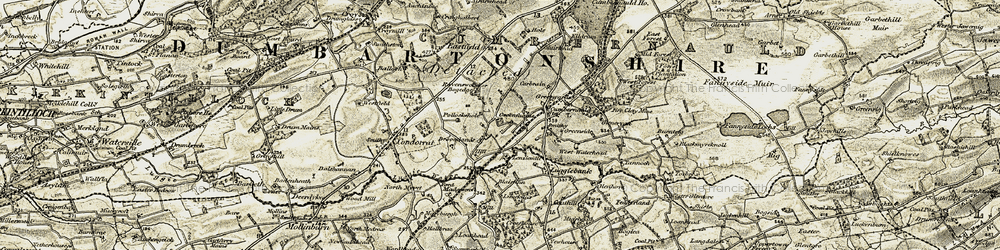 Old map of Greenfaulds in 1904-1905