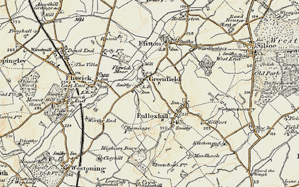 Old map of Greenfield in 1898-1901