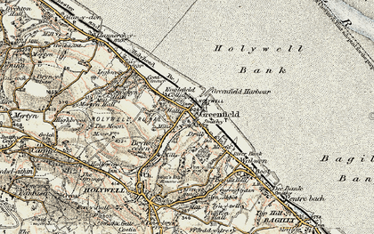 Old map of Greenfield in 1902-1903