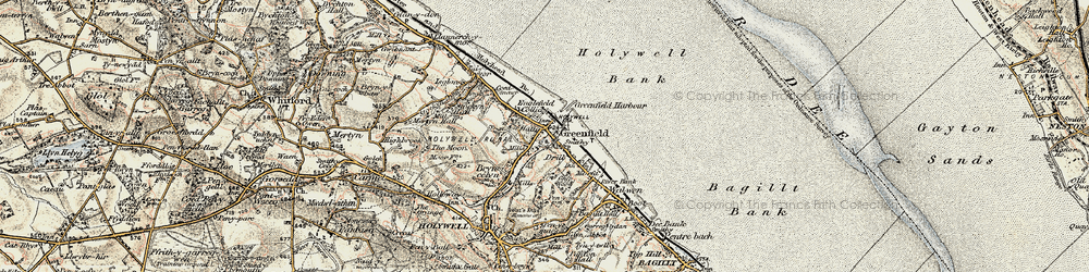 Old map of Greenfield in 1902-1903