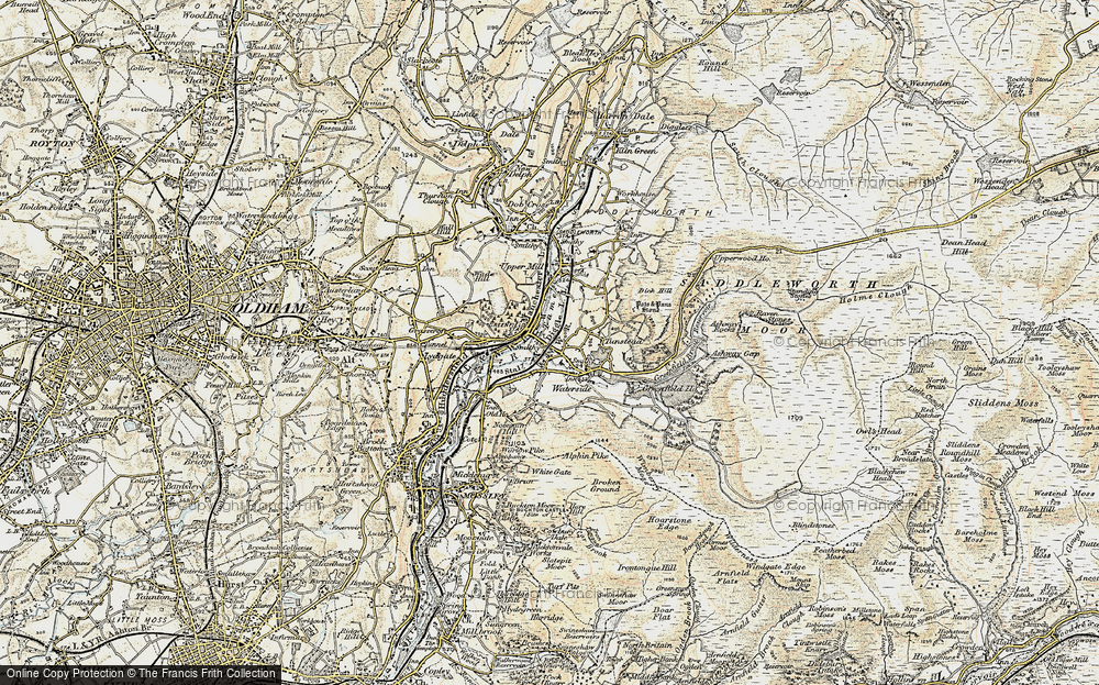 Old Map of Greenfield, 1903 in 1903