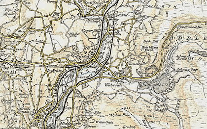 Old map of Greenfield in 1903