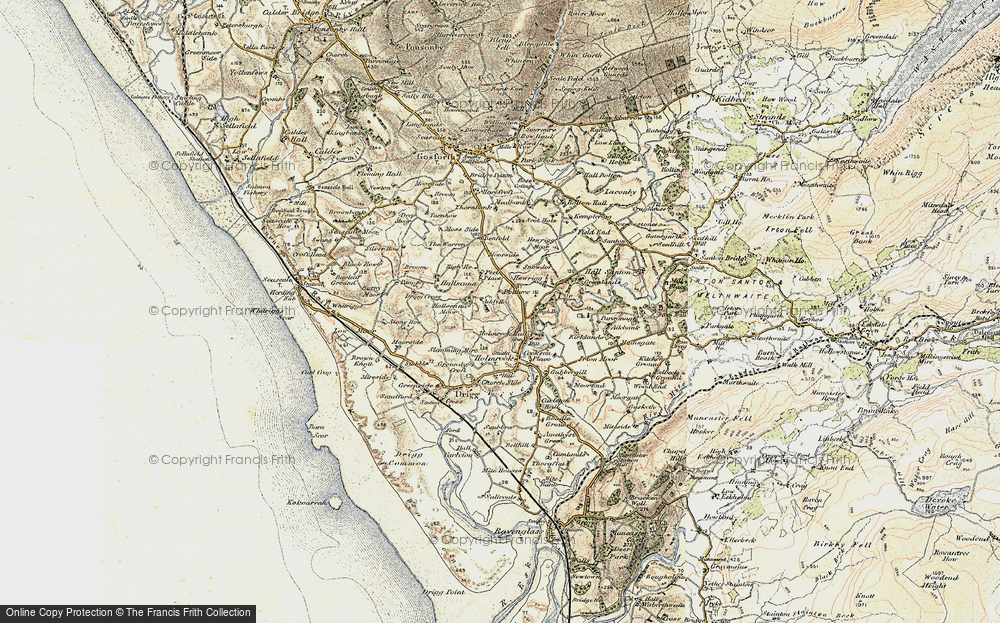 Old Map of Historic Map covering Addy Ho in 1903-1904