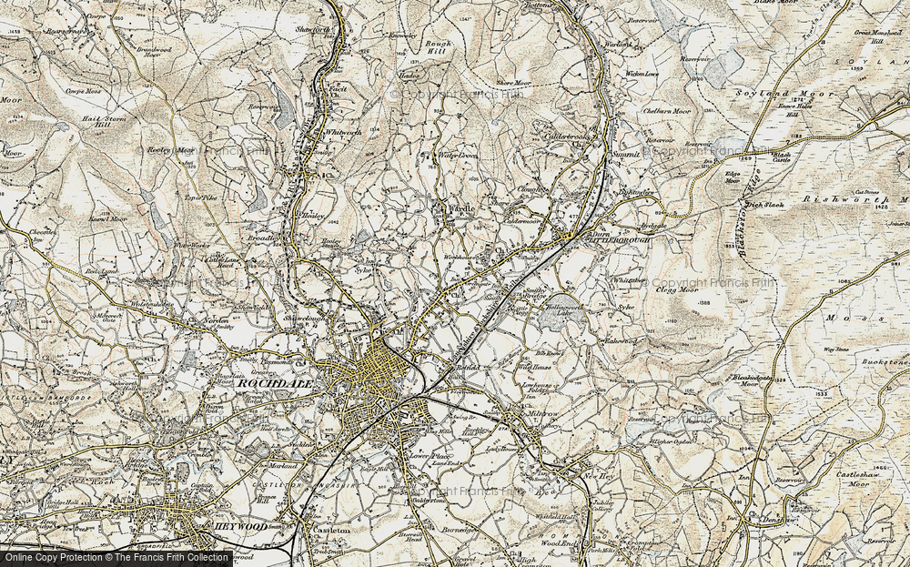 Old Map of Greengate, 1903 in 1903
