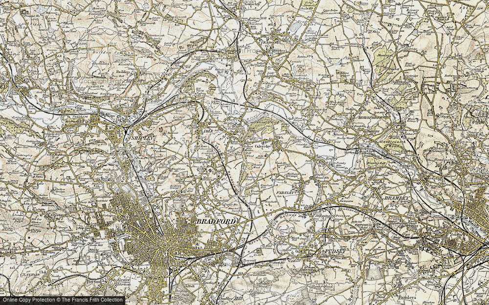 Old Map of Greengates, 1903-1904 in 1903-1904