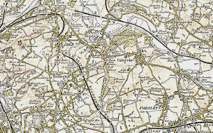Old map of Greengates in 1903-1904
