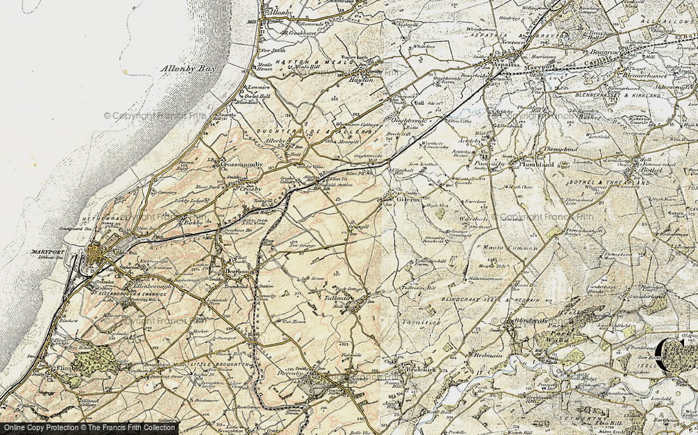 Old Map of Greengill, 1901-1904 in 1901-1904