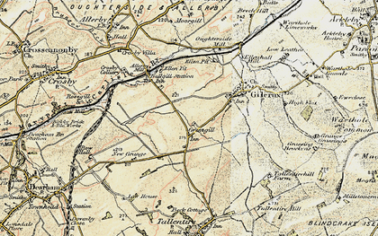 Old map of Greengill in 1901-1904