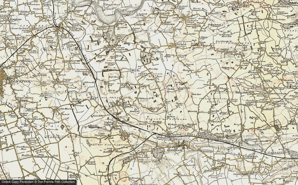 Old Map of Greenhalgh, 1903-1904 in 1903-1904