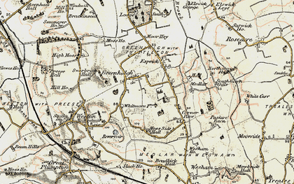 Old map of Greenhalgh in 1903-1904