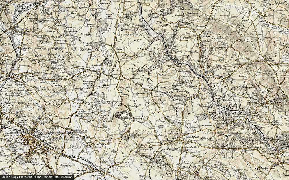 Old Map of Greenhead, 1902 in 1902
