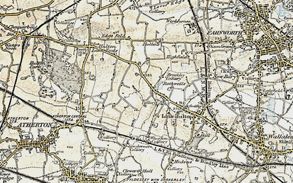 Old map of Greenheys in 1903