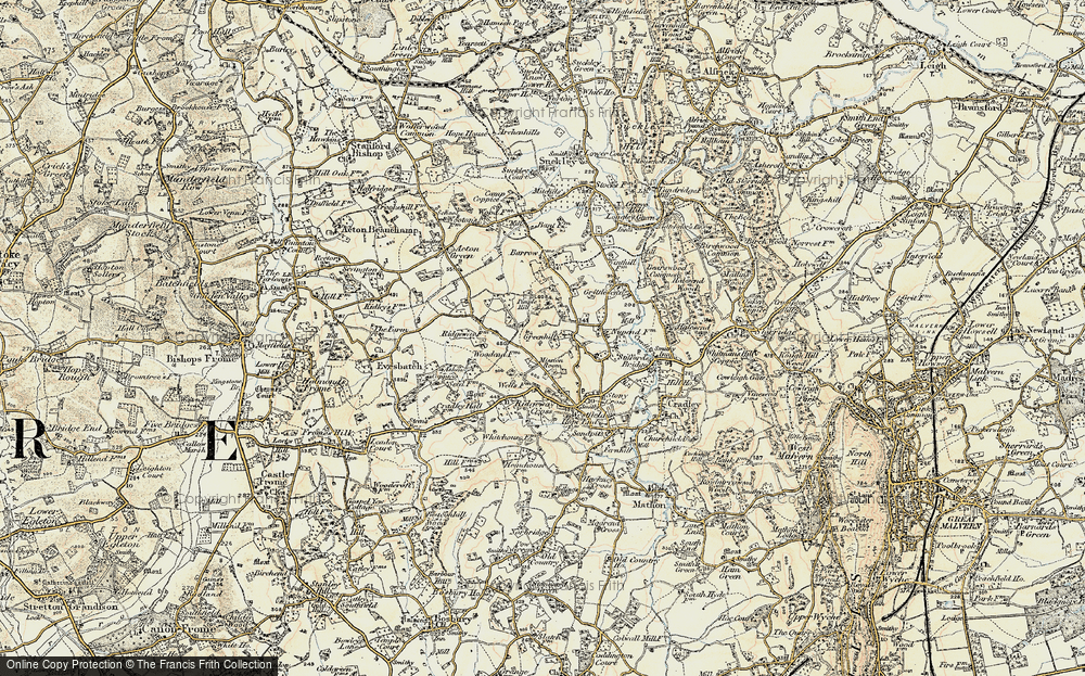Old Map of Greenhill, 1899-1901 in 1899-1901