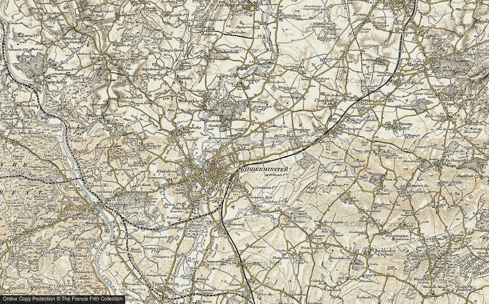 Old Map of Greenhill, 1901-1902 in 1901-1902