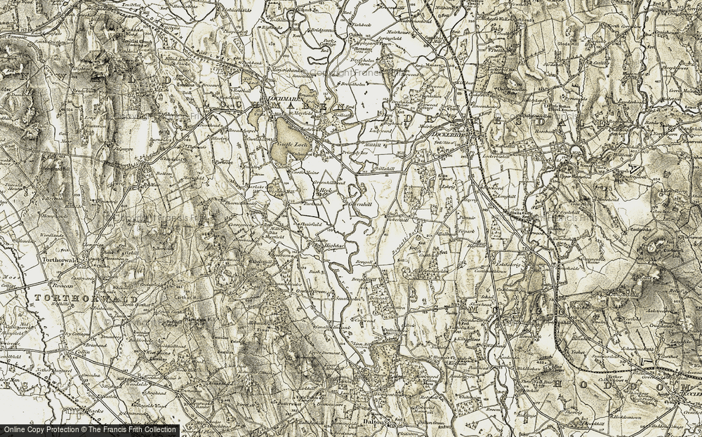 Old Map of Historic Map covering Bengall in 1901-1904