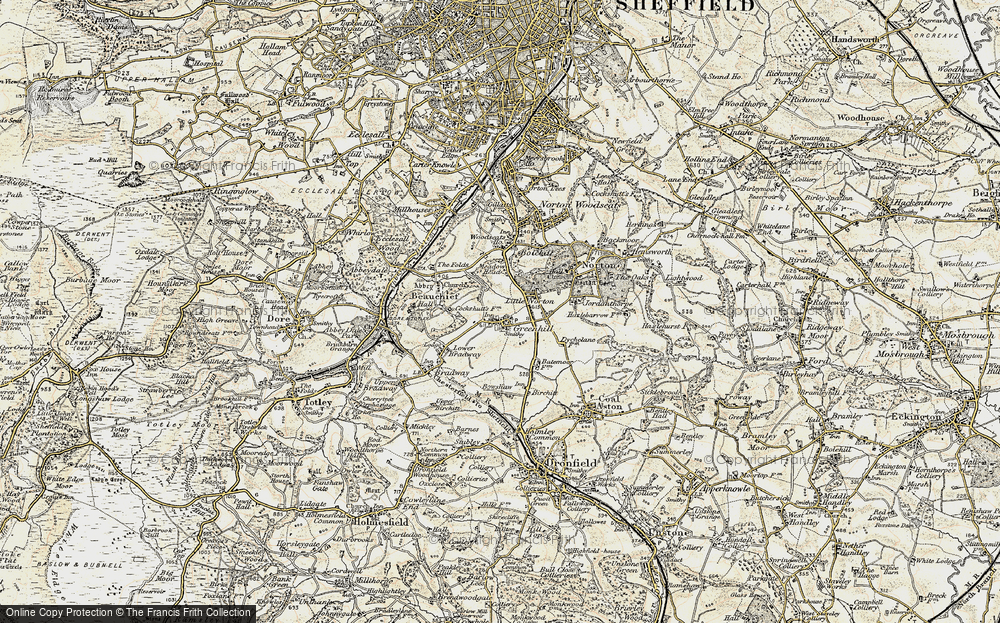 Old Map of Greenhill, 1902-1903 in 1902-1903