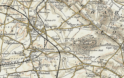 Old map of Greenhill in 1902-1903