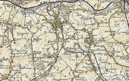 Old map of Greenhillocks in 1902