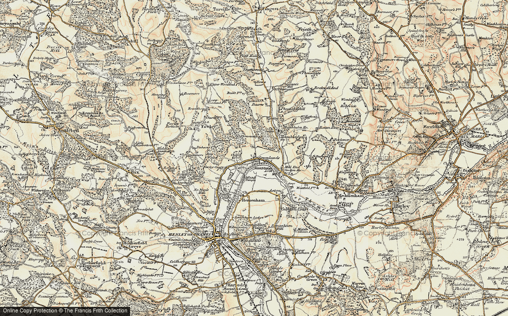 Old Map of Historic Map covering Woolleys in 1897-1909