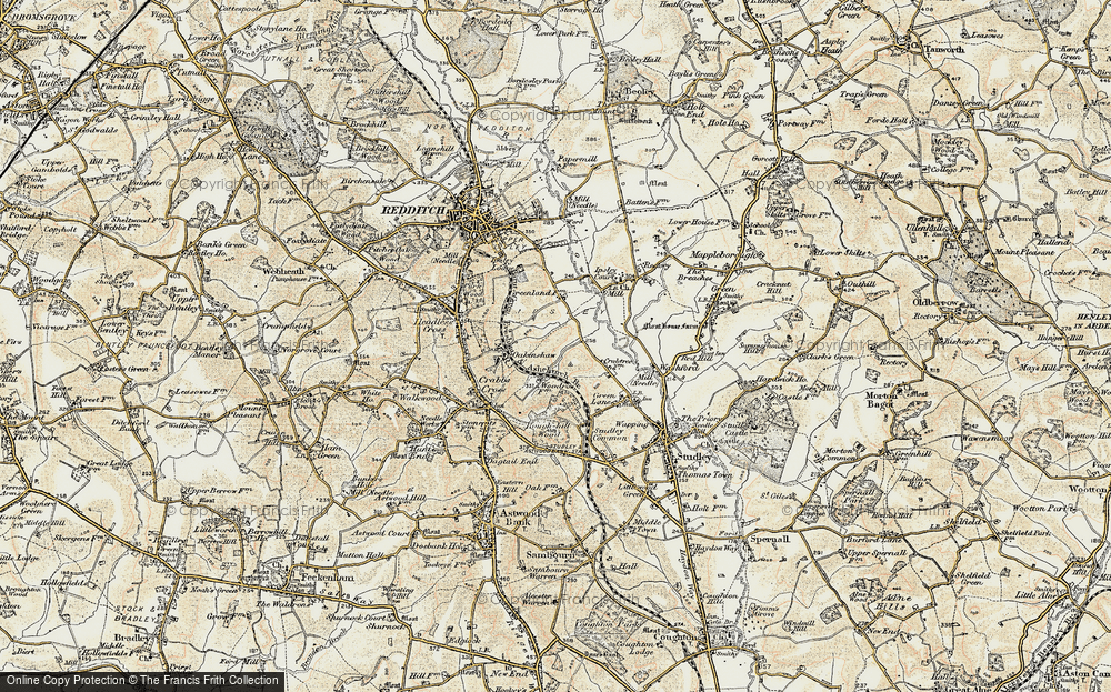 Old Map of Greenlands, 1899-1902 in 1899-1902