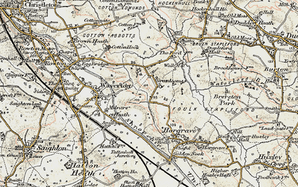 Old map of Greenlooms in 1902-1903