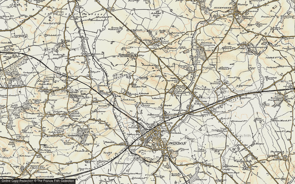 Old Map of Greenmeadow, 1898-1899 in 1898-1899