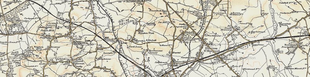 Old map of Greenmeadow in 1898-1899