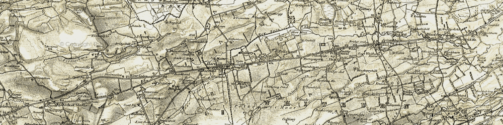 Old map of Greenrigg in 1904-1905
