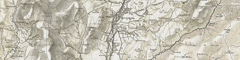Old map of Tweeden Plantation in 1901-1904