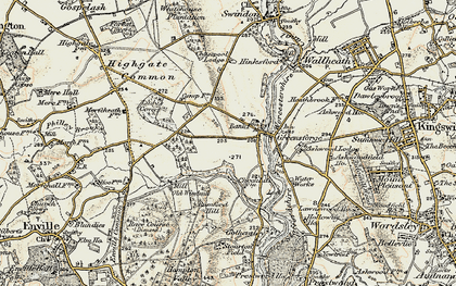 Old map of Greensforge in 1902