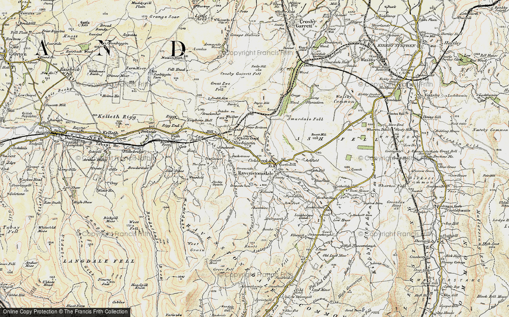 Old Map of Greenside, 1903-1904 in 1903-1904