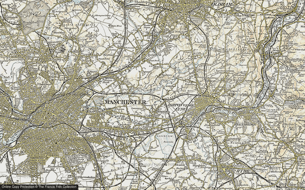 Old Map of Greenside, 1903 in 1903