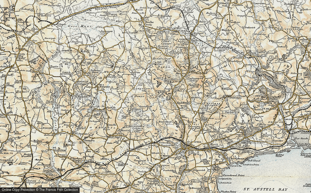 Old Map of Greensplat, 1900 in 1900