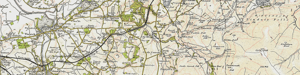 Old map of Greenwell in 1901-1904