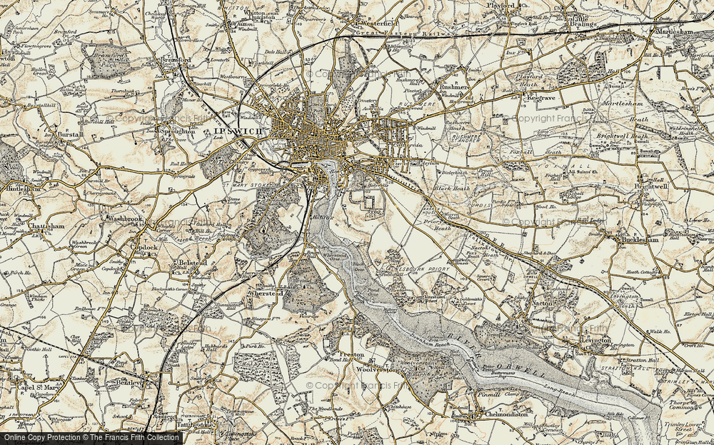 Old Map of Greenwich, 1898-1901 in 1898-1901