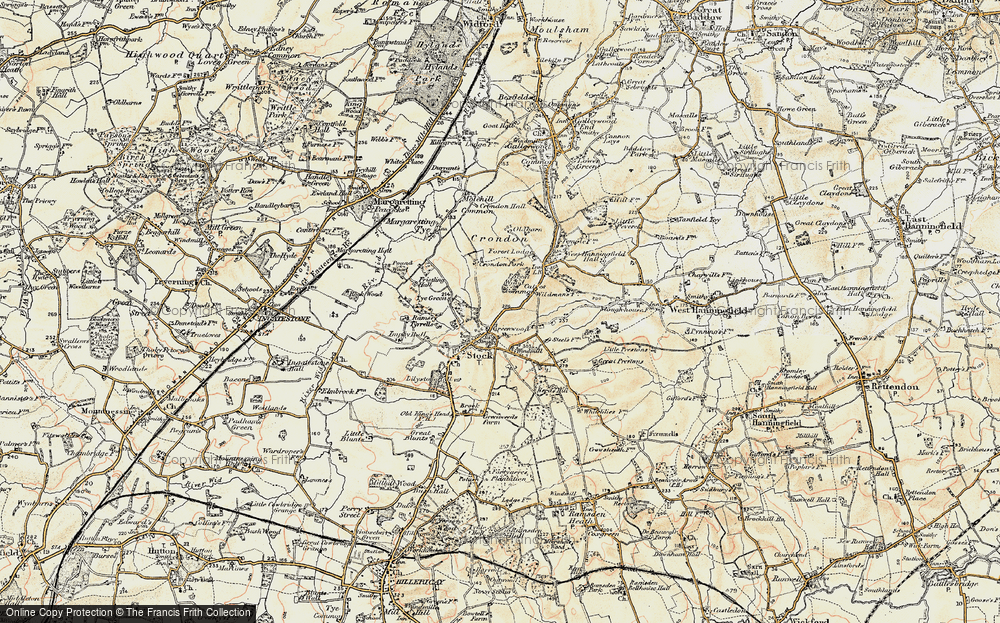 Old Map of Greenwoods, 1898 in 1898