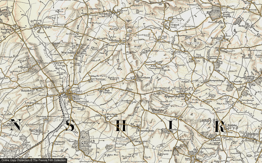Old Map of Greetham, 1902-1903 in 1902-1903